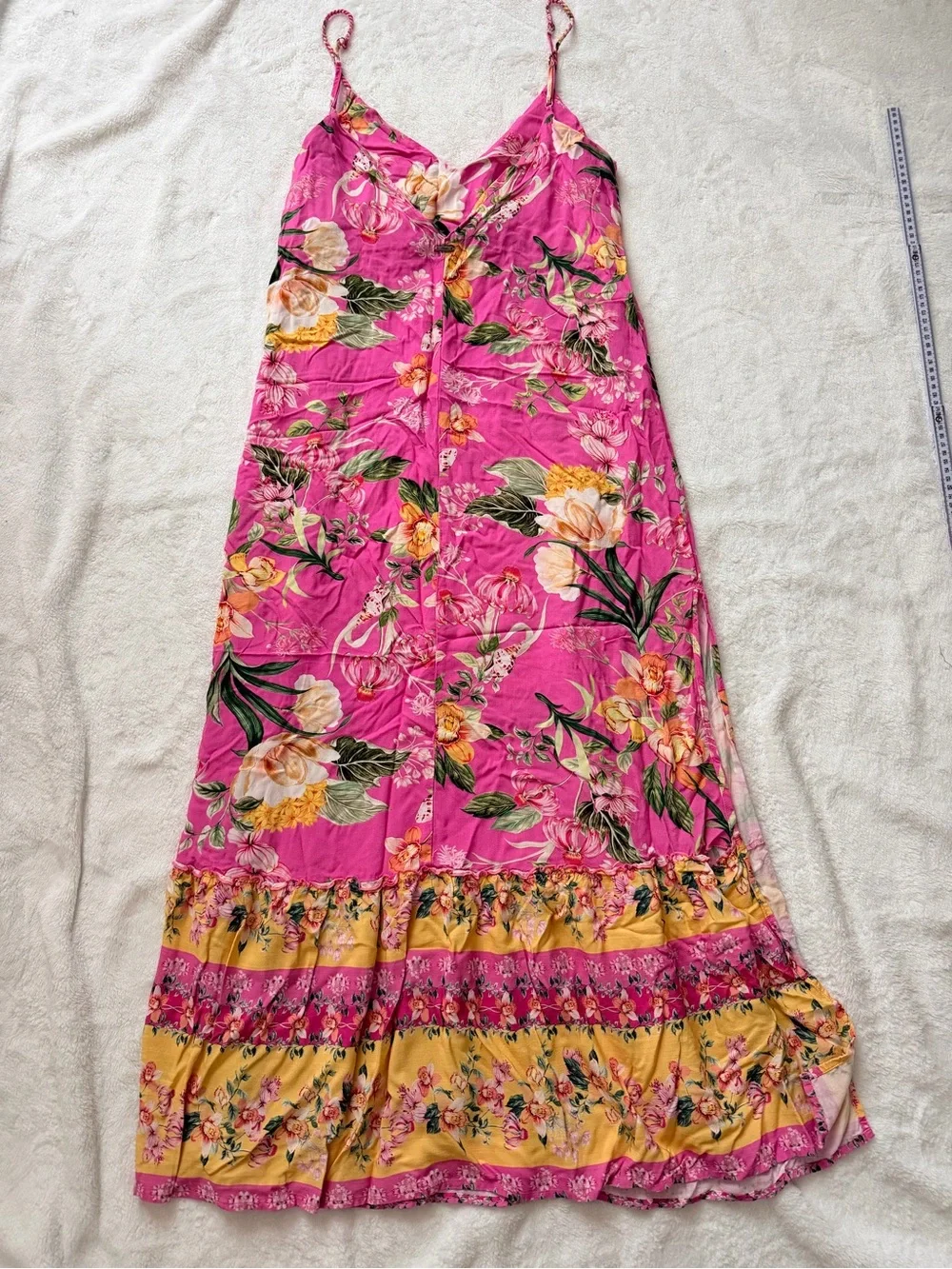 Maaji Anthropologie Botany Avery Maxi Dress Cover Up Beach Medium 100% Viscose